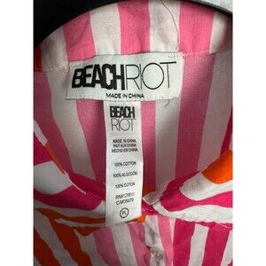 Beach Riot neon button down shirt